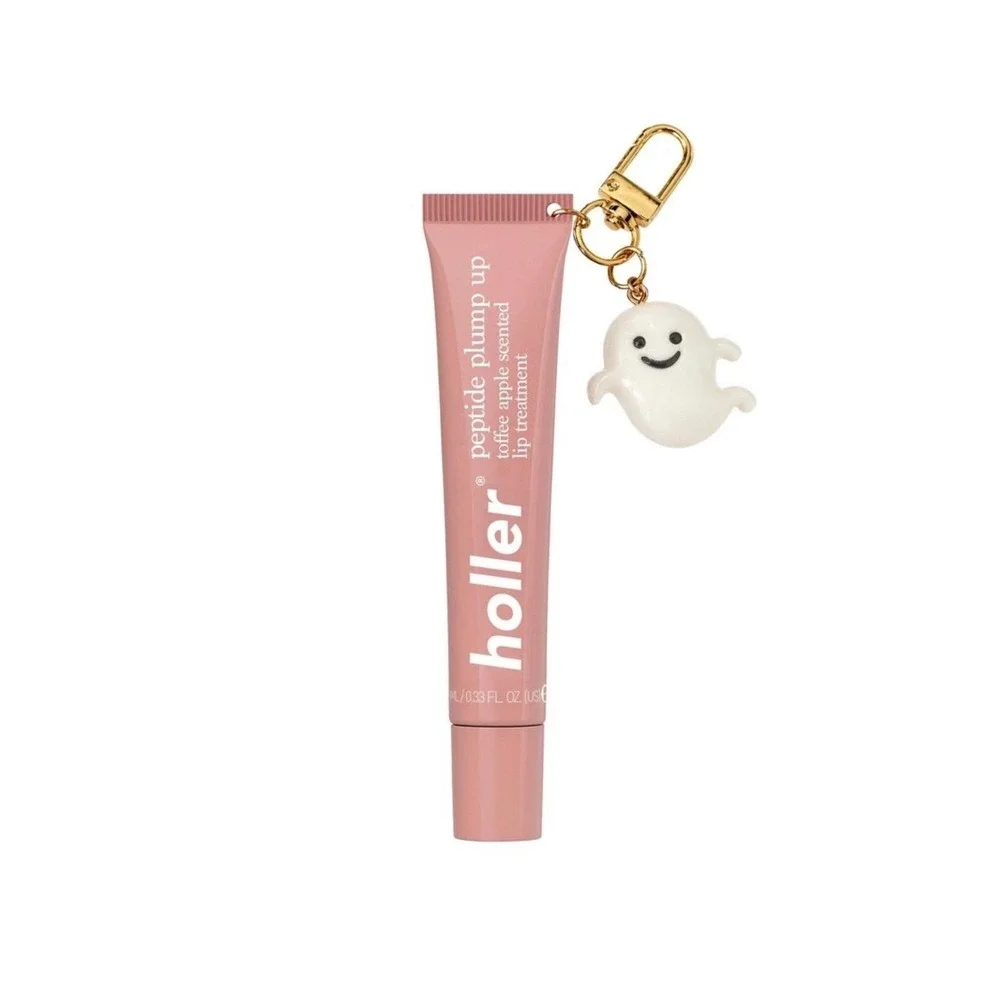 Holler Peptide Plump Up Tinted Lip Treatment Toffee Tease Ghost Keychain 10ml